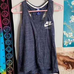 Nike Running Tank Size Small Navy Blue